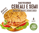 DAILYBREAD BURGER BUNS BREAD CEREALI E SEMI X4 360 GR (7 in a box)