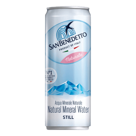 SAN BENEDETTO STILL WATER CANS 330 ML (24 in a box)