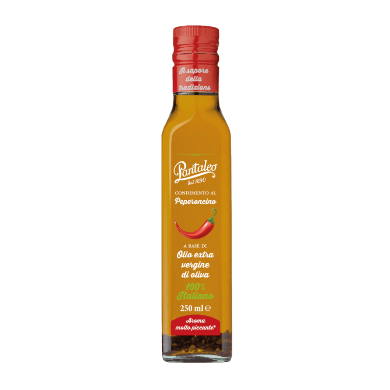 PANTALEO SEASONINGS CHILY PEPPER WITH EXTRA VIRGIN OLIVE OIL 250 ML (6 in a box)