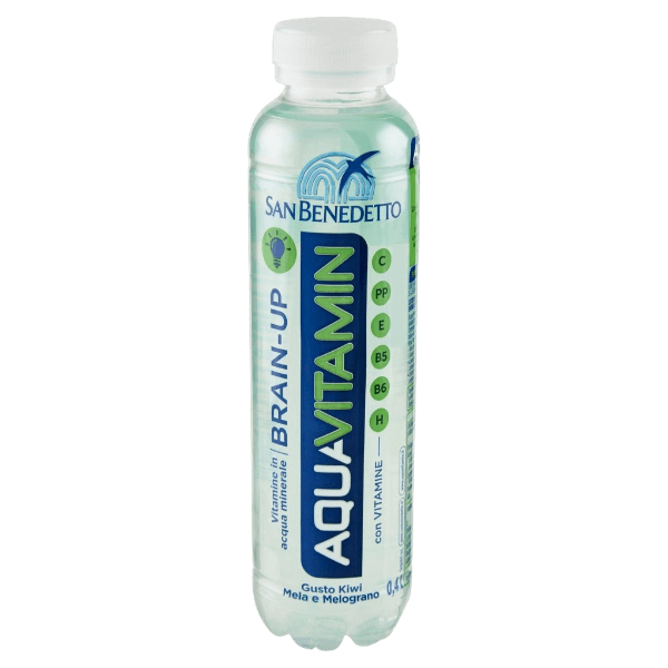 SAN BENEDETTO AQUAVITAMIN C BRAIN-UP KIWI/APPLE/POMEGRANATE PET 400 ML (12 in a box)