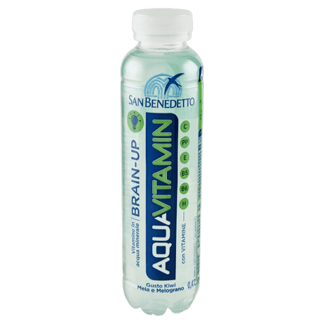 SAN BENEDETTO AQUAVITAMIN C BRAIN-UP KIWI/APPLE/POMEGRANATE PET 400 ML (12 in a box)