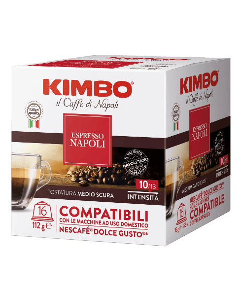 KIMBO COFFEE CAPSULES NESCAFE' ESPRESSO NAPOLI X16 112 GR (6 in a box)