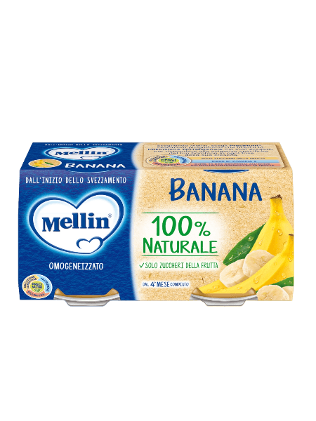 MELLIN HOMOGENIZED FRUIT BANANA 100 GR X2 (12 in a box)
