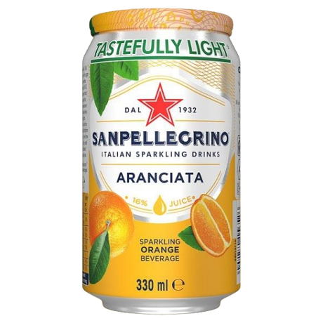 SAN PELLEGRINO ARANCIATA CANS GB 330 ML (24 in a box)