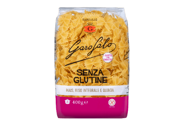 GAROFALO PASTA GLUTEN FREE FARFALLE 400 GR (12 IN A BOX)