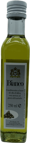 TARTUFITALIA SEASONINGS OLIVE OIL WHITE TRUFFLE 250 ML (6 in a box)