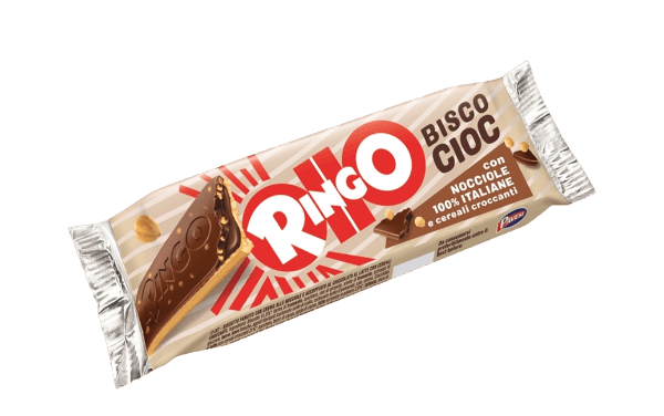 PAVESI RINGO BISCOTTI BISCOCIOC HAZELNUT X6 162 GR (12 in a box)