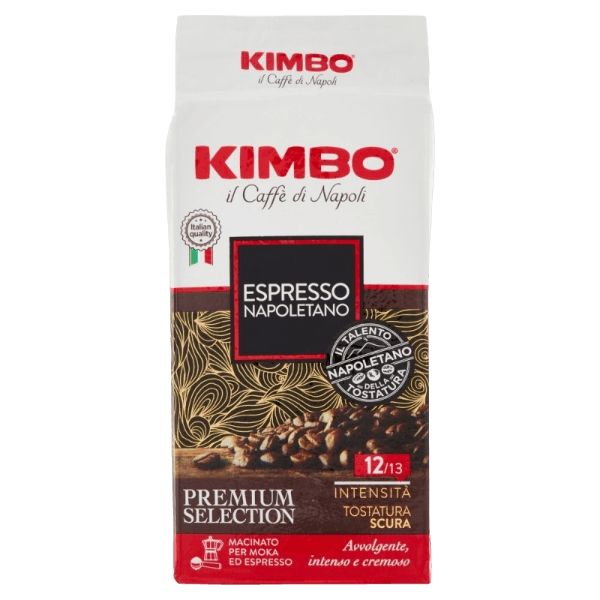 KIMBO COFFEE GROUND PREMIUM SELECTION ESPRESSO NAPOLETANO 250 GR (20 in a box)