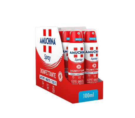 AMUCHINA DISINFECTANT SANITIZING SPRAY 100 ML (12 in a box)