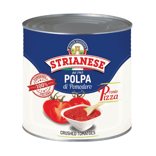 STRIANESE POLPA FINE DI POMODORO PRONTO PIZZA TIN 2.5 KG (6 in a box)