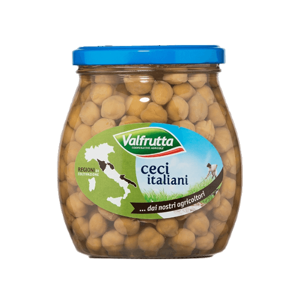 VALFRUTTA LEGUMES CHICKPEAS IN BRINE 580 GR (6 in a box)