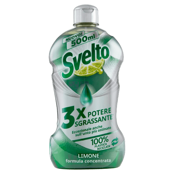 SVELTO DISH DETERGENT CONCENTRATED LEMON 500 ML (14 in a box)