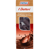 FATINA DRIED FRUITS PITTED DATES COVERED DARK CHOCOLATE 70% COCOA 150 GR (16 in a box)
