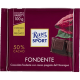 RITTER SPORT CHOCOLATE BAR DARK 50% 100 GR (12 in a box)