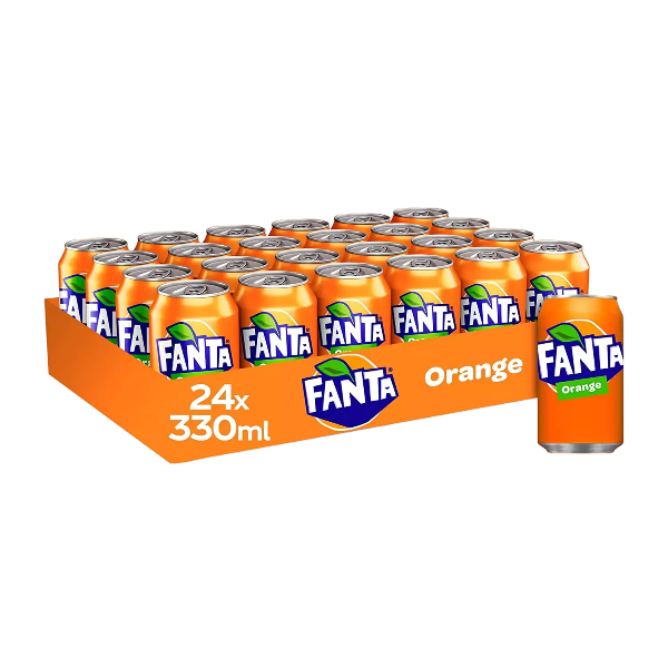 FANTA ORIGINAL ORANGE ARANCIATA GB CANS 330 ML (24 in a box)
