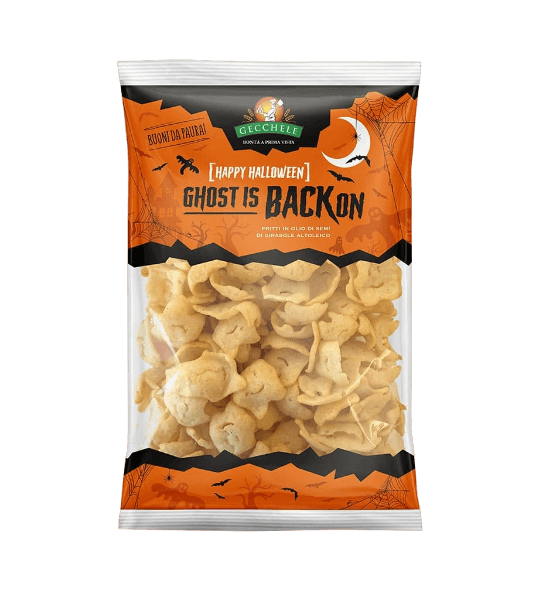 GECCHELE HAPPY HALLOWEEN CRISPS GHOST 100 GR (9 in a box)