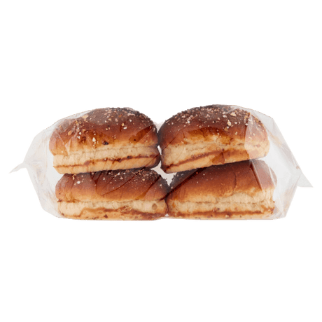 BRIOCHE GOURMET BREAD BRETZEL BURGER X4 300 GR (8 in a box)