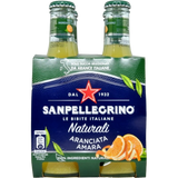 SAN PELLEGRINO ARANCIATA AMARA GLASS 20 CL X4 (6 in a box)