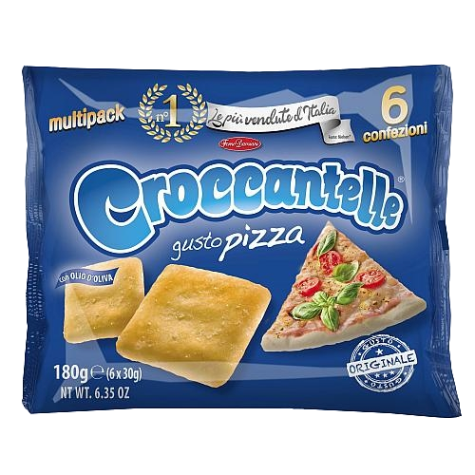 DAMIANI SNACK CROCCANTELLE PIZZA MULTIPACK X6 180 GR (8 in a box)