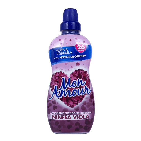 MON AMOUR SOFTENER CONCENTRATED NINFEA VIOLA 26 WASHES 650 ML (12 in a box)