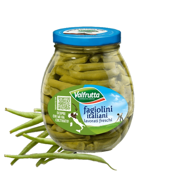 VALFRUTTA VEGETABLES GREEN BEAN IN BRINE 370 GR (12 in a box)