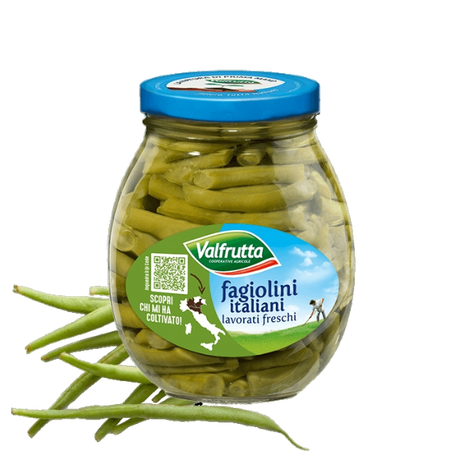 VALFRUTTA VEGETABLES GREEN BEAN IN BRINE 370 GR (12 in a box)