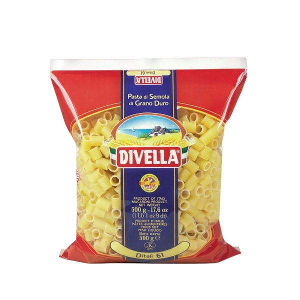 DIVELLA PASTA DI SEMOLA DITALI N.61 500 GR (24 in a box)