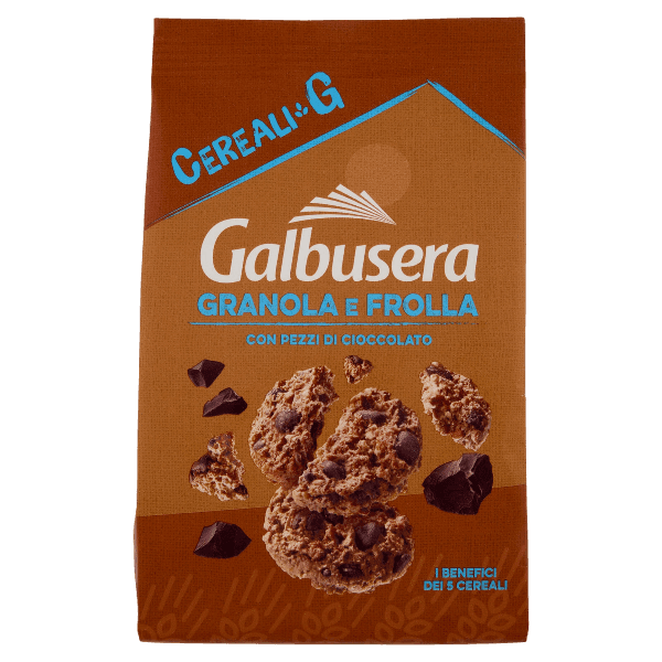 GALBUSERA BISCOTTI CEREALI G GRANOLA E FROLLA CHOCOLATE 300 GR (10 in a box)