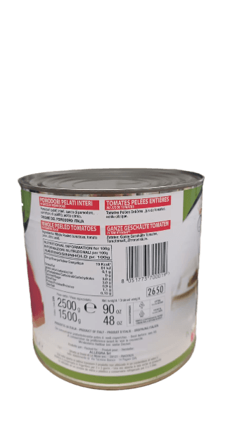 KING POMODORI PELATI PEELED TOMATOES 2.5 KG (6 in a box)