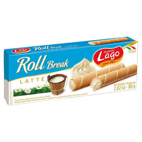 ELLEDI ROLL BREAK WAFER MILK 80 GR (24 in a box)