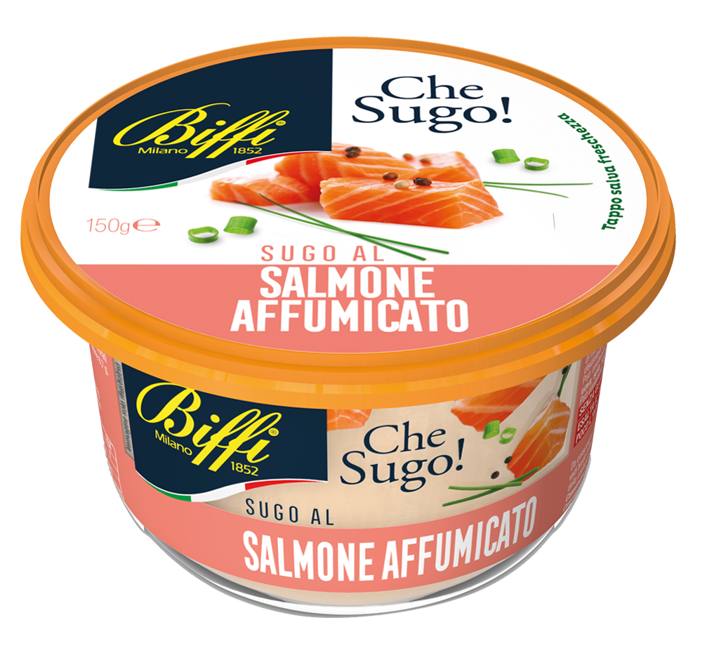 BIFFI FRESH PASTA SAUCE SMOKED SALMON 150 GR (6 in a box)