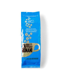 BONANI DECAFFEINATED COFFEE BEANS 500 G (12 IN A BOX)