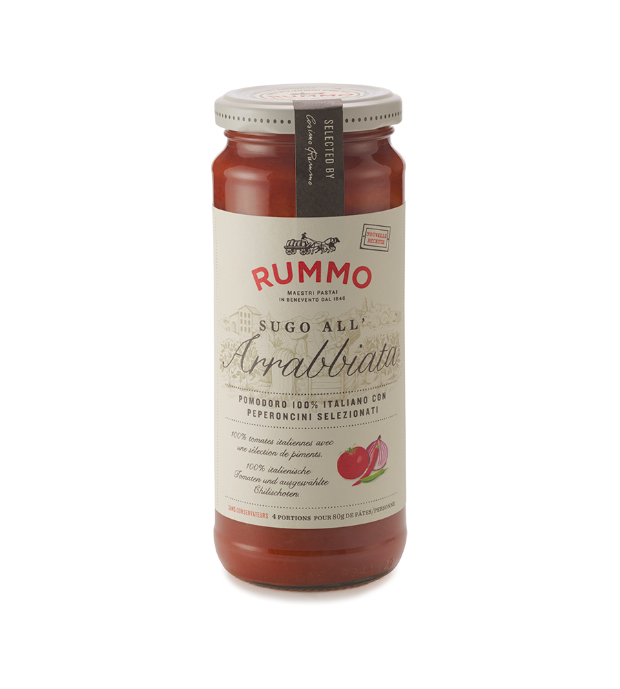 RUMMO PASTA SAUCE ARRABBIATA JAR 340 GR (6 in a box)