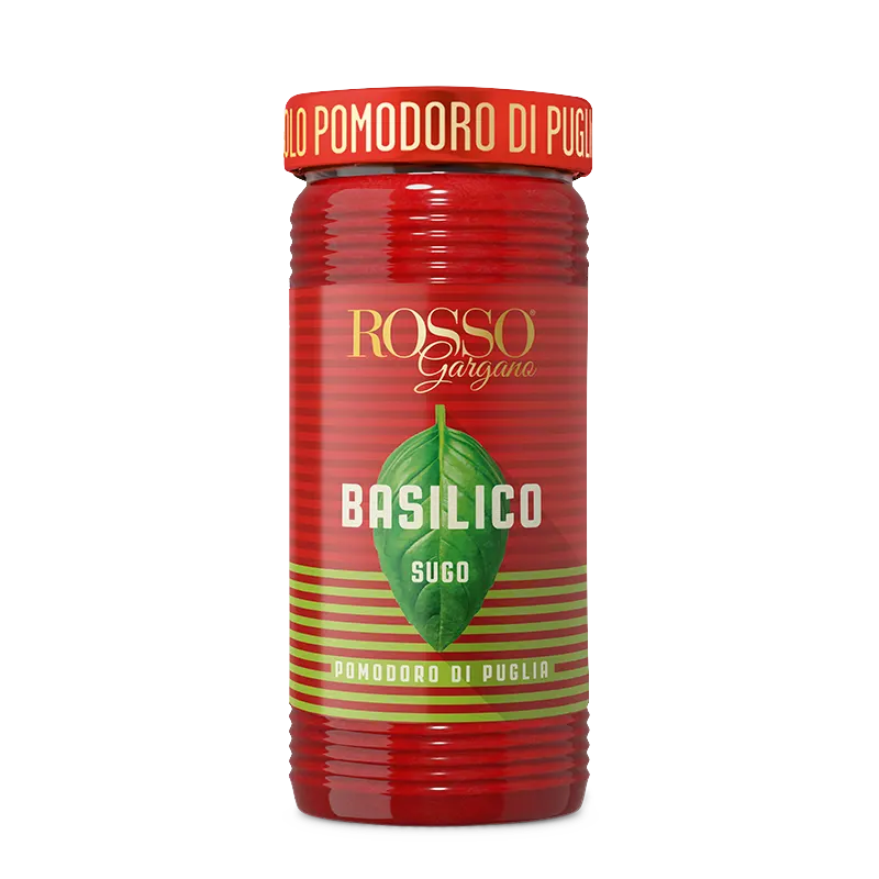 ROSSO GARGANO PASTA SAUCE SUGO BASIL 290 GR (12 in a box)