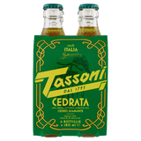 TASSONI SODA CEDRATA GLASS 18 CL X4 (6 in a box)