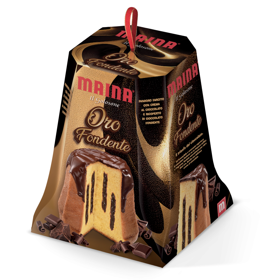 MAINA PANDORO ORO FONDENTE DARK CHOCOLATE 750 GR (12 in a box)