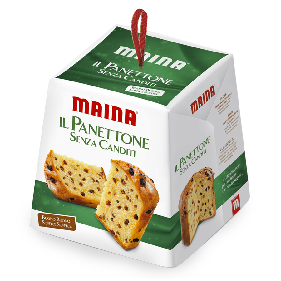 MAINA PANETTONE WITHOUT CANDIED FRUITS 1 KG (16 in a box)