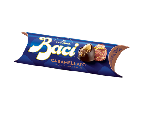 PERUGINA BACI BIJOU CARAMELLATO ALMONDS STICK 37 GR (21 in a box) LIMITED EDITION