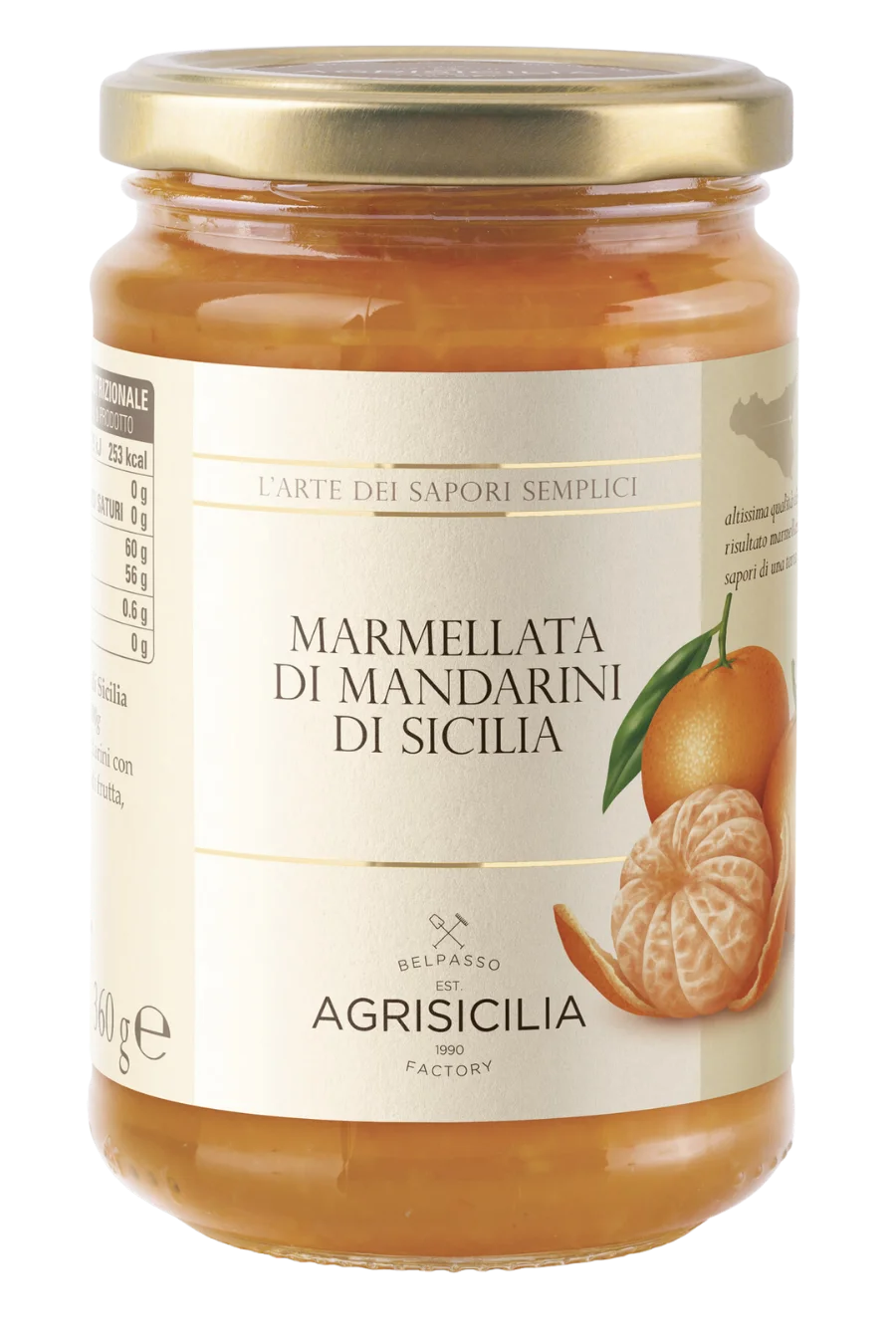 AGRISICILIA JAMS MANDARINI SICILIA 360 GR (6 in a box)