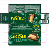 GRISBI' BISCOTTI VEGAN STUFFED CREAM GIANDUIA 135 GR (12 in a box)