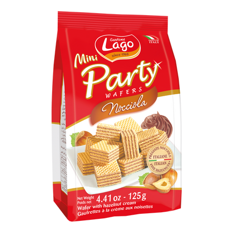 ELLEDI MINI PARTY WAFER HAZELNUT 125 GR (12 in a box)