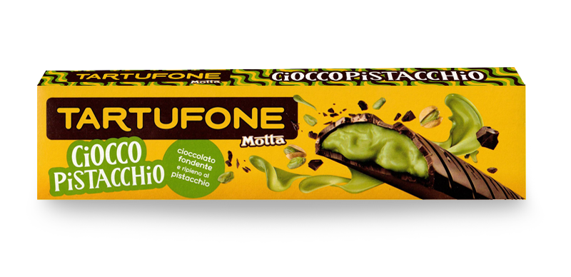 MOTTA TARTUFONE TORRONE DARK CHOCOLATE CIOCCO PISTACHIO 150 GR (24 in a box)