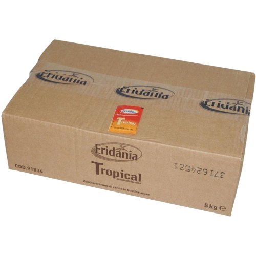 ERIDANIA TROPICAL SUGAR CANE BROWN SACHETS 5 KG (1 in a  BOX)