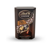 LINDT LINDOR PRALINES CORNET CHOCOLATE DARK 70% 200 GR (12 in a box)