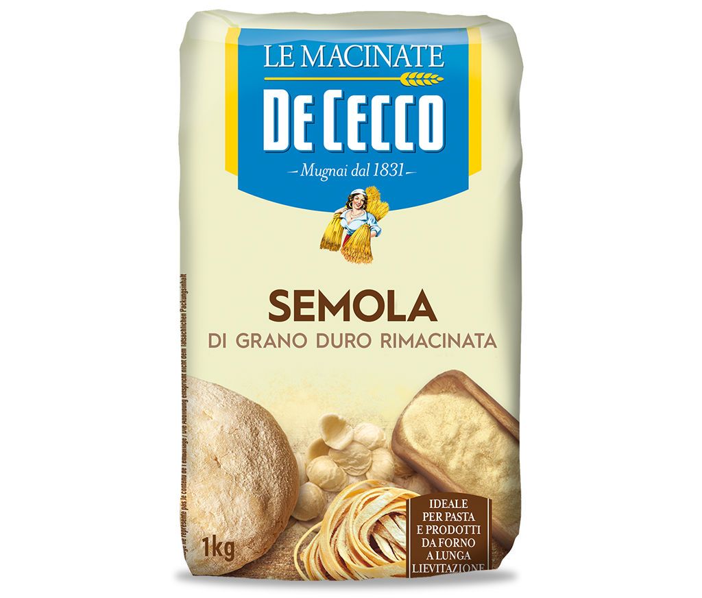 DE CECCO FLOURS SEMOLA RIMACINATA 1 KG (10 in a box)