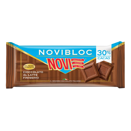 NOVI NOVIBLOC CHOCOLATE MILK 150 GR (18 in a box)