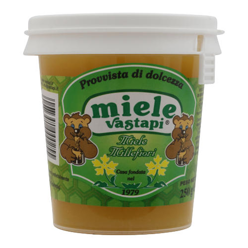 VASTAPI HONEY MILLEFIORI RAW BUCKET 250 GR (6 in a box)