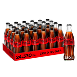 COCA COLA ZERO GLASS 330 ML (24 in a box)