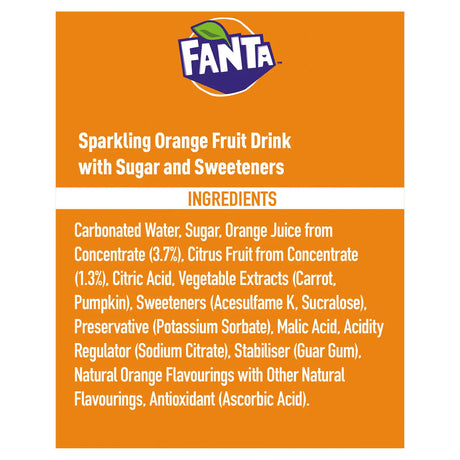 FANTA ORIGINAL ORANGE ARANCIATA GB CANS 330 ML (24 in a box)