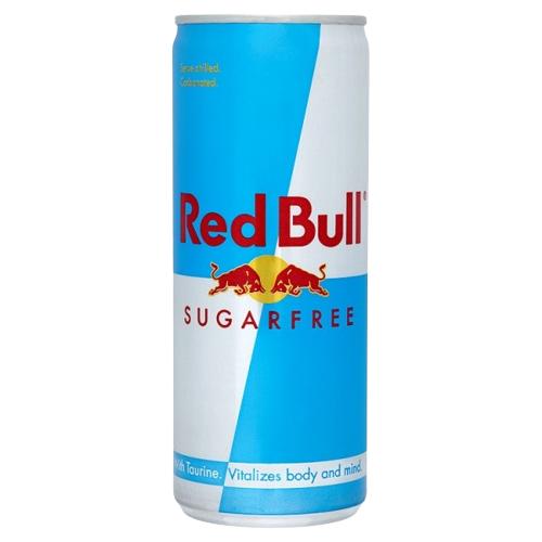 RED BULL SUGAR FREE CANS LUNGA 250 ML (24 in a box )